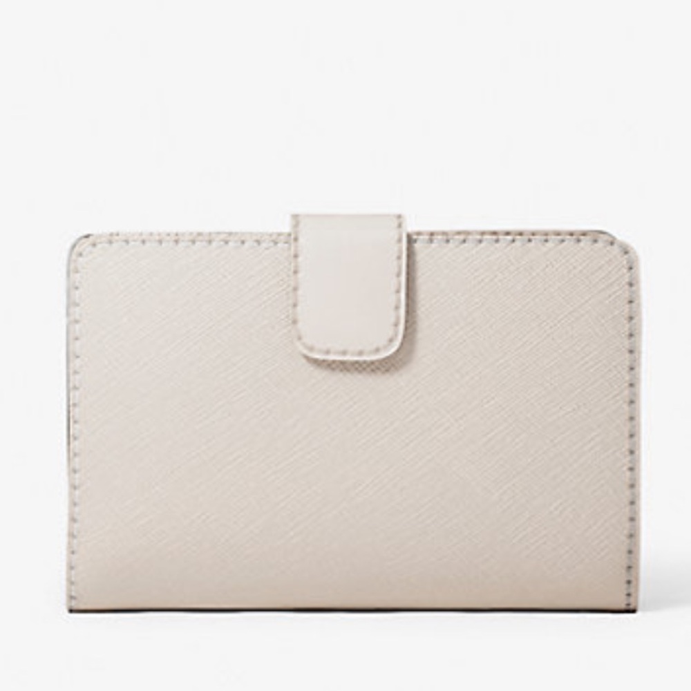 Michael Kors Jet Set Medium Floral Embellished Signature Logo Bi-Fold Wallet NWT - Picture 3 of 16